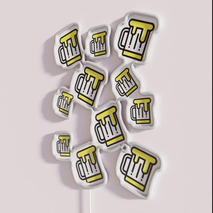 Craft Beer Pattern Funny Gift For A Beer Lover Rgb Led Neon Sign - Shineneon