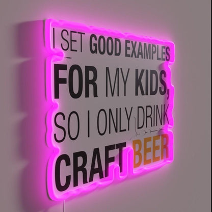 Craft Beer Rgb Led Neon Sign Bar Decor - Shineneon