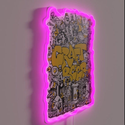 Craft Beer Rgb Led Neon Sign Bar Wall Decor - Shineneon