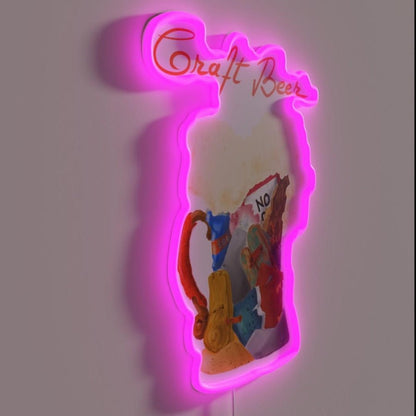 Craft Beer Rgb Led Neon Sign Restaurant Wall Art - Shineneon