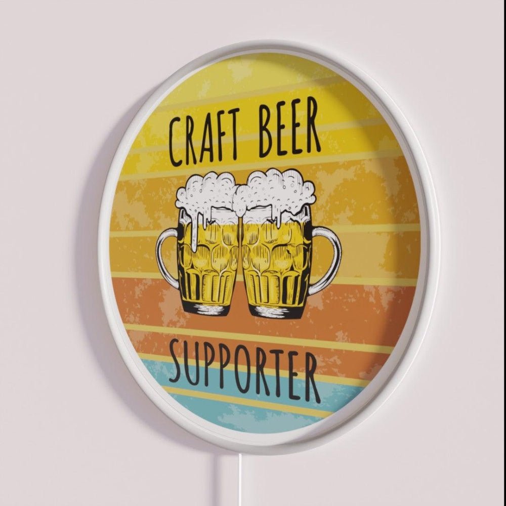 Craft Beer Supporter Rgb Led Neon Sign - Shineneon