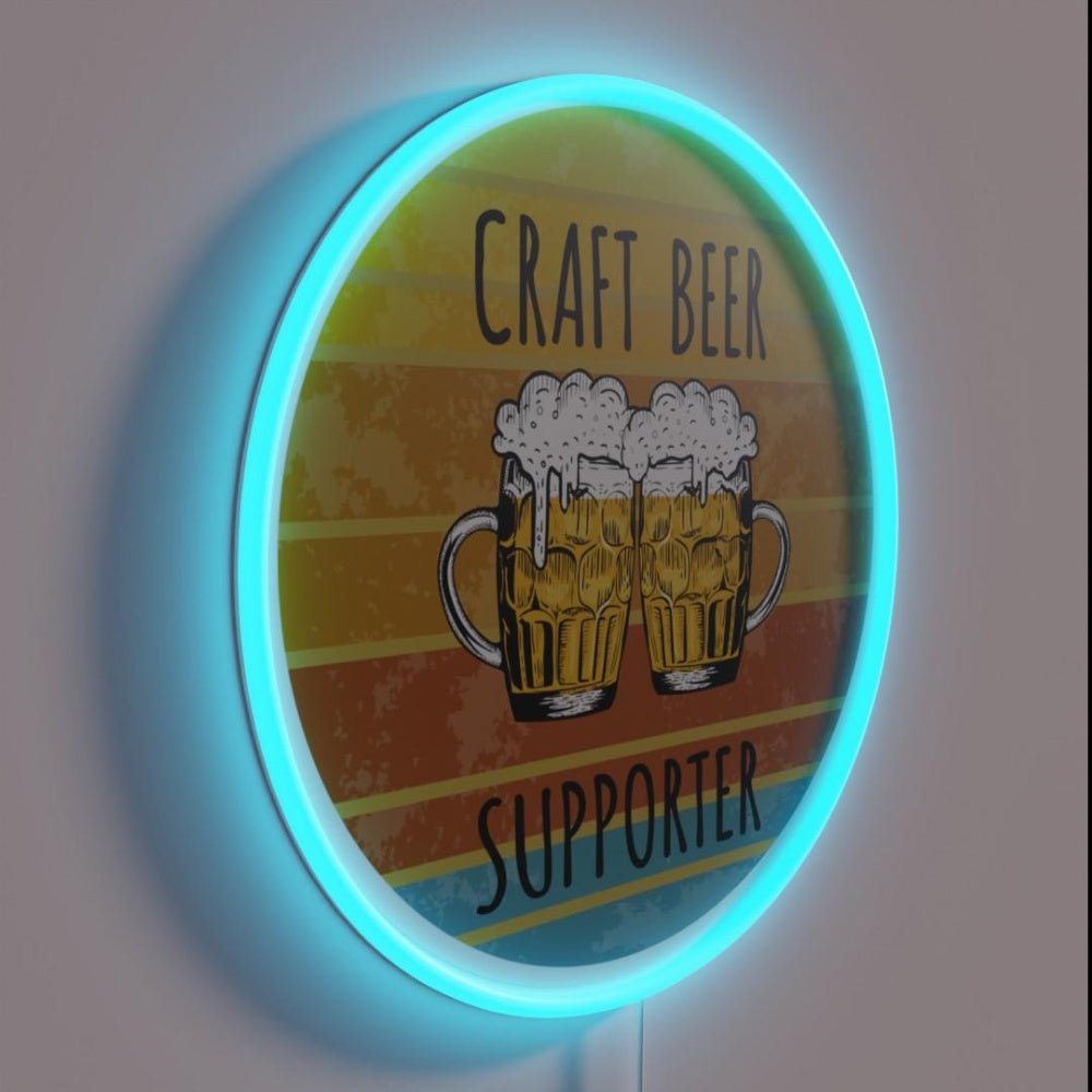 Craft Beer Supporter Rgb Led Neon Sign - Shineneon