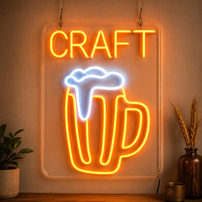 Craft Beer Wall Neon Sign LED Neon Sign high-converting product image