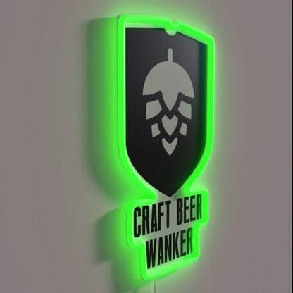 Craft Beer Wanker Rgb Led Neon Sign - Shineneon