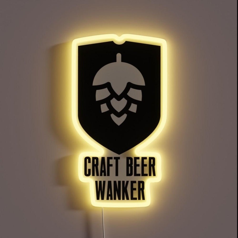 Craft Beer Wanker Rgb Led Neon Sign - Shineneon
