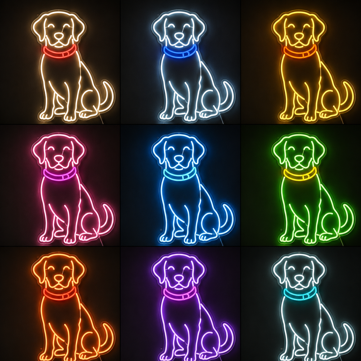 Craft Name LED Neon Sign - 05 Color Grid