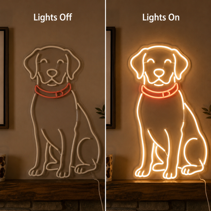 Craft Name LED Neon Sign - 06 Day Night Comparison