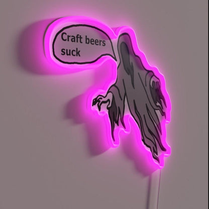 Craftbeer Disliking Ghost Rgb Led Neon Sign - Shineneon