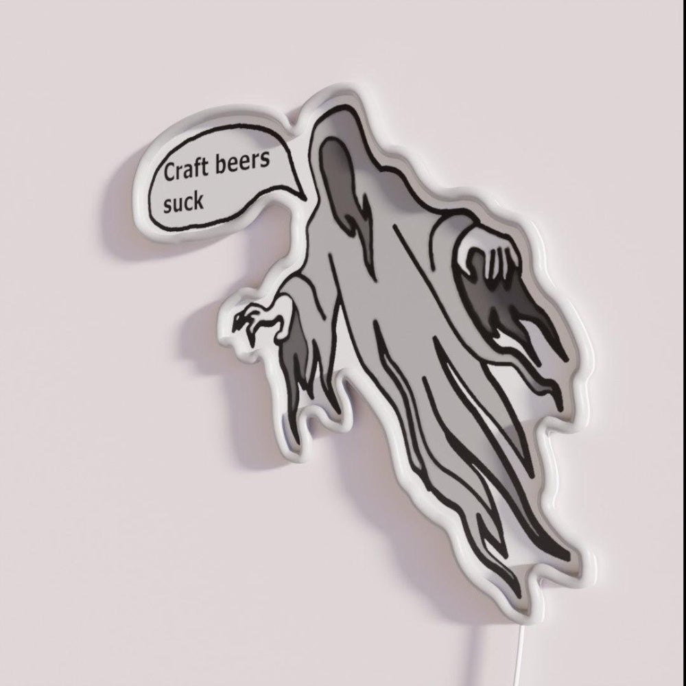 Craftbeer Disliking Ghost Rgb Led Neon Sign - Shineneon