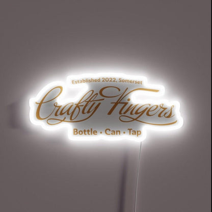 Crafty Fingers Logo Rgb Led Neon Sign - Shineneon