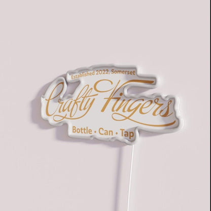 Crafty Fingers Logo Rgb Led Neon Sign - Shineneon