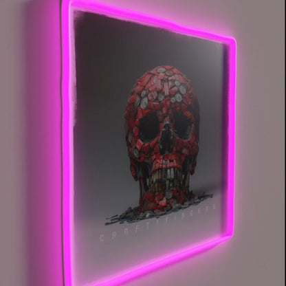 Crafty Skull Rgb Led Neon Sign - Shineneon