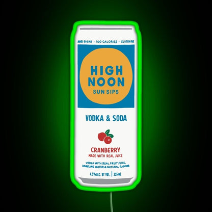 Cranberry High Noon Rgb Led Neon Sign Pop Wall Art - Shineneon