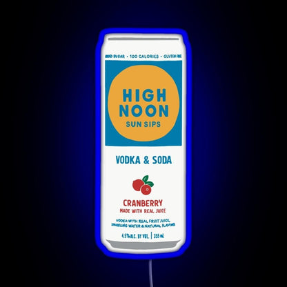 Cranberry High Noon Rgb Led Neon Sign Pop Wall Art - Shineneon