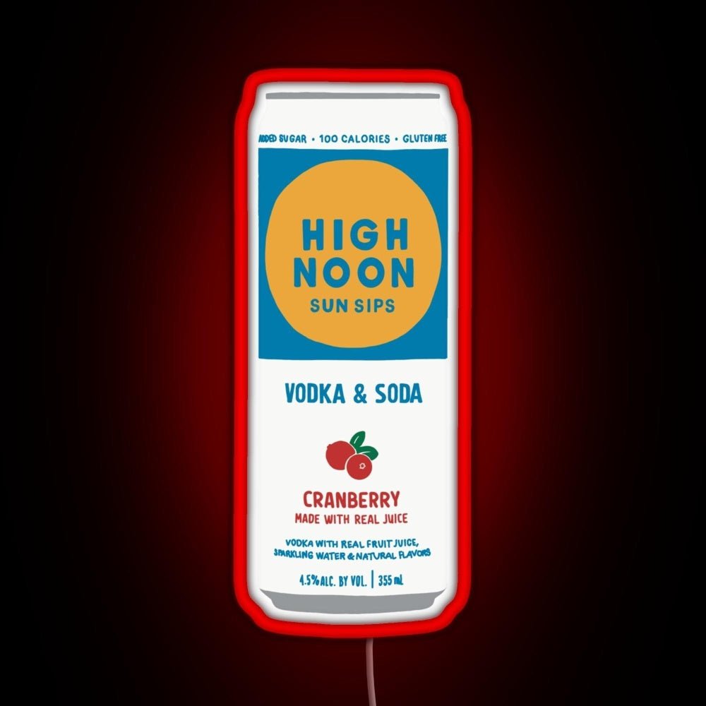 Cranberry High Noon Rgb Led Neon Sign Pop Wall Art - Shineneon