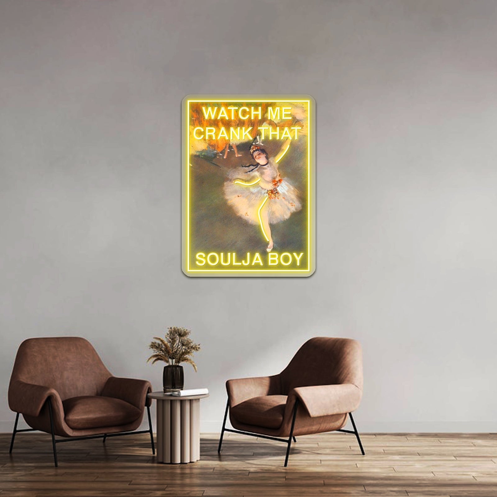 Crank That Degas Artwork Business Led Sign - Shineneon