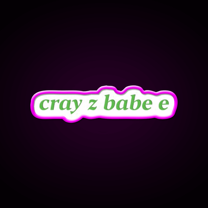 Cray Z Babe E Tde Welcome Led Neon Sign Open Sign Rgb Color - Shineneon