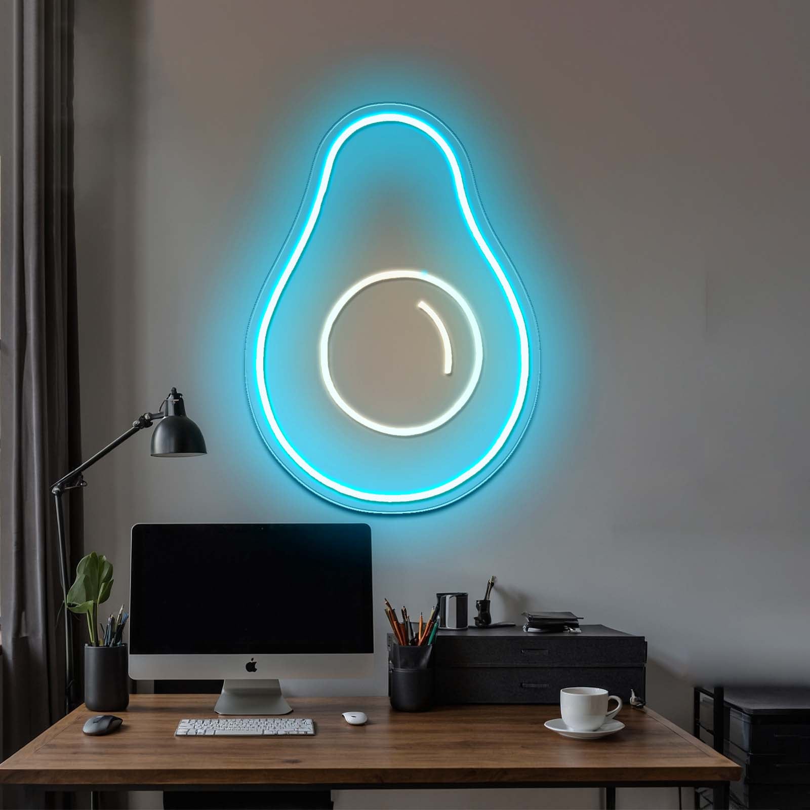 Crazy Avocado Neon Sign Kitchen Food Neon Signs