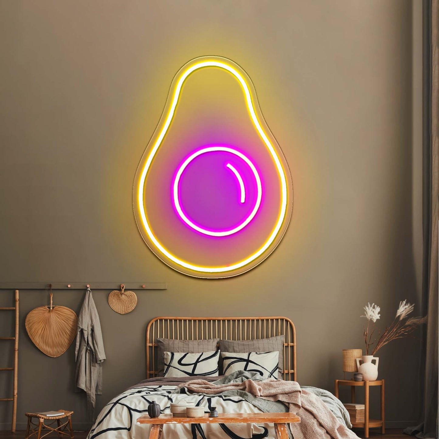 Crazy Avocado Neon Sign Kitchen Food Neon Signs