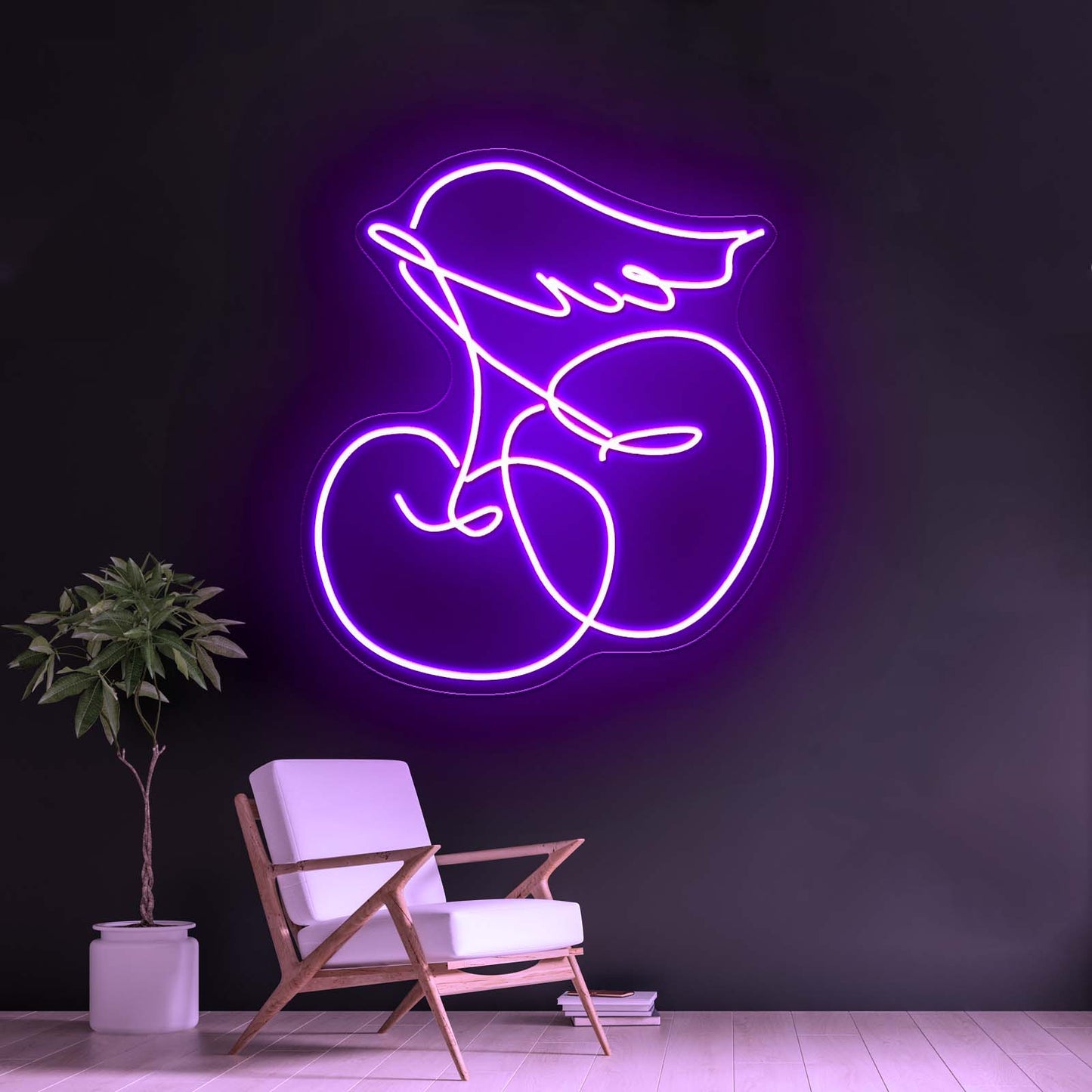 Crazy Cherry Artistic Design Neon Sign Wall Art