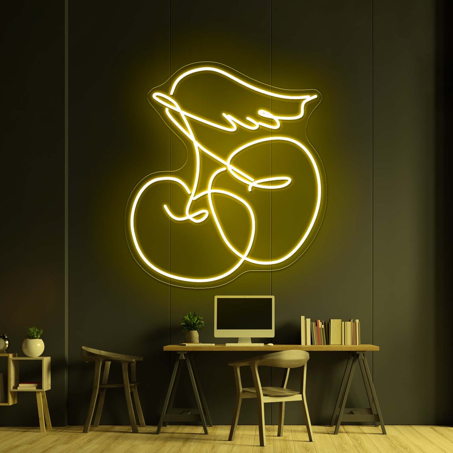 Crazy Cherry Artistic Design Neon Sign Wall Art