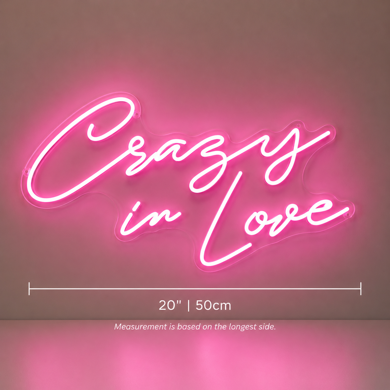 Crazy In Love LED Neon Sign Wall Neon Sign - 04 Size Image