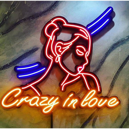 Crazy In Love Led Sign Business Neon Sign Wall Decor