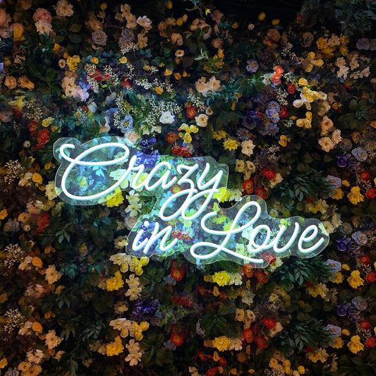 Crazy In Love Led Sign Business Neon Signs Wall Art