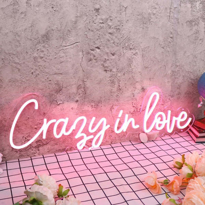 Crazy In Love Red Led Neon Sign - Shineneon