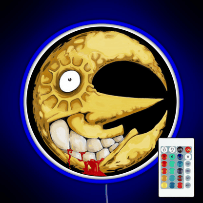 Crazy Moon Rgb Led Neon Sign Pop Wall Art