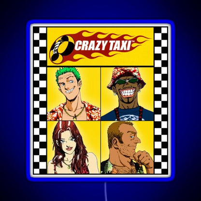 Crazy Taxi Essential Rgb Led Neon Sign Pop Wall Art - Shineneon