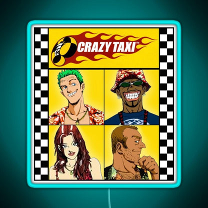 Crazy Taxi Essential Rgb Led Neon Sign Pop Wall Art - Shineneon