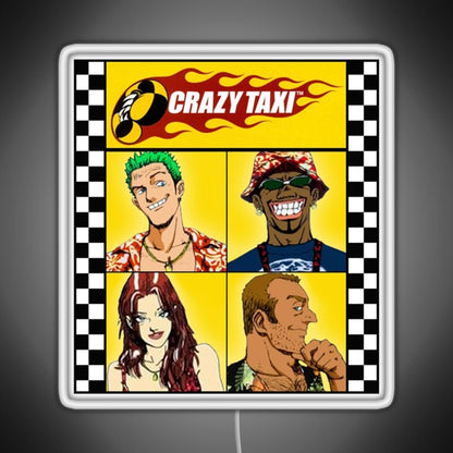 Crazy Taxi Essential Rgb Led Neon Sign Pop Wall Art - Shineneon