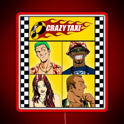 Crazy Taxi Essential Rgb Led Neon Sign Pop Wall Art - Shineneon