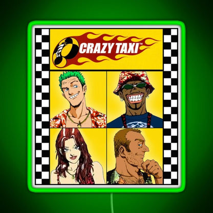 Crazy Taxi Essential Rgb Led Neon Sign Pop Wall Art - Shineneon