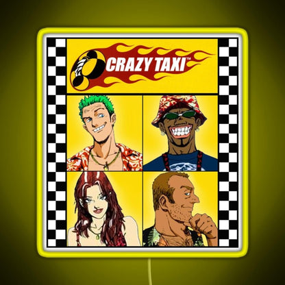 Crazy Taxi Essential Rgb Led Neon Sign Pop Wall Art - Shineneon