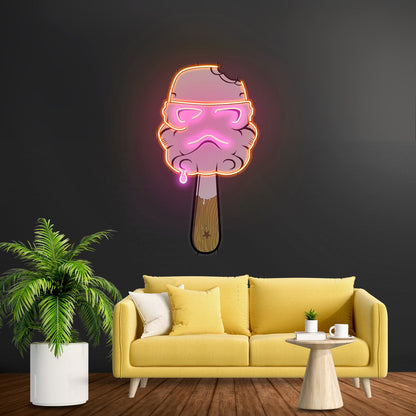 Cream Led Neon Acrylic Artwork For Sale - Shineneon