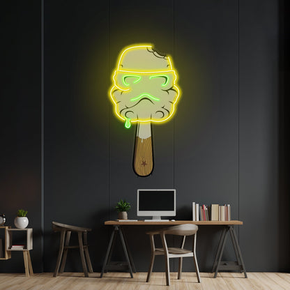 Cream Led Neon Acrylic Artwork For Sale - Shineneon
