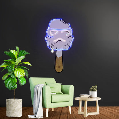 Cream Led Neon Acrylic Artwork For Sale - Shineneon