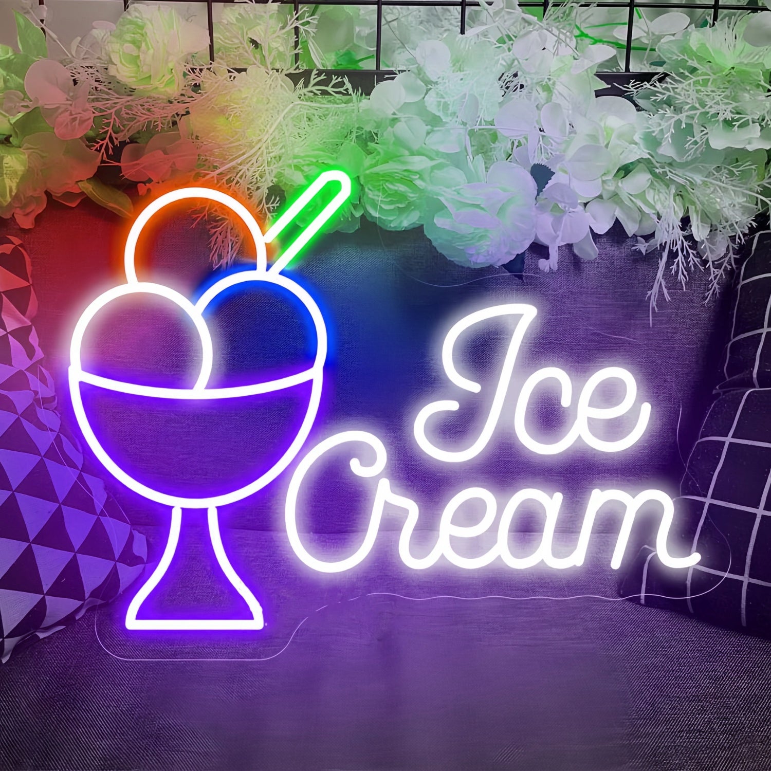 Creamy Delight Ice Cream Cup Neon Sign | Shineneon