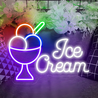 Creamy Delight Ice Cream Cup Neon Sign | Shineneon