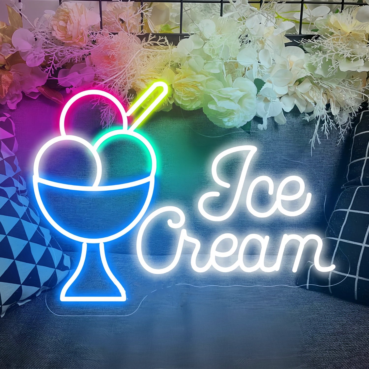 Creamy Delight Ice Cream Cup Neon Sign | Shineneon