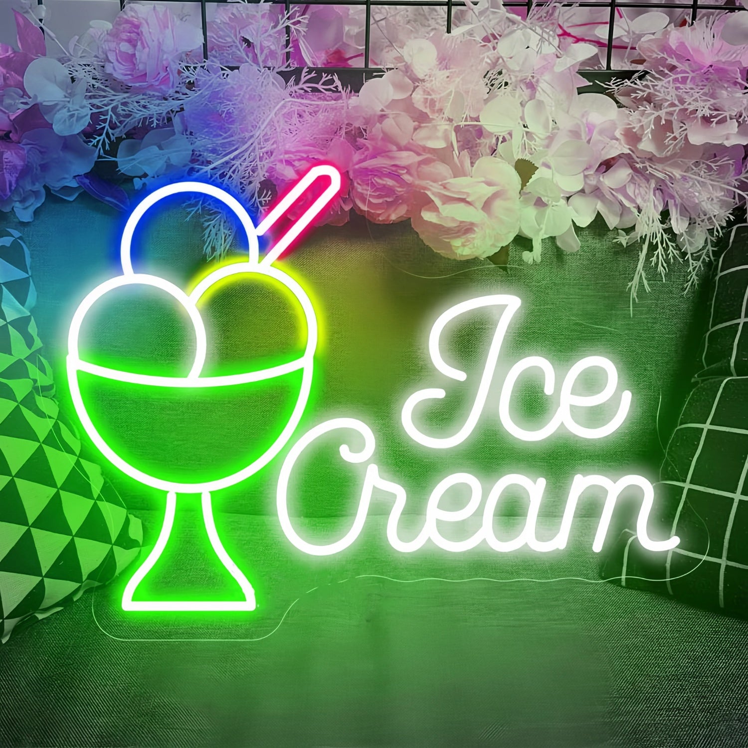 Creamy Delight Ice Cream Cup Neon Sign | Shineneon