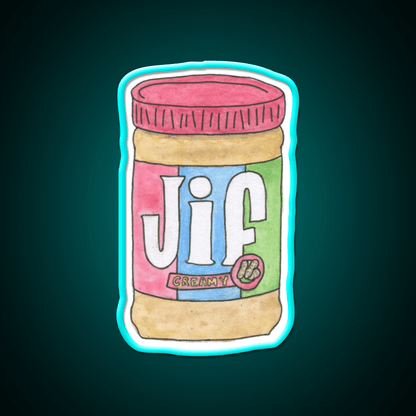 Creamy Peanut Butter Snack Food Led Neon Sign Rgb Color - Shineneon