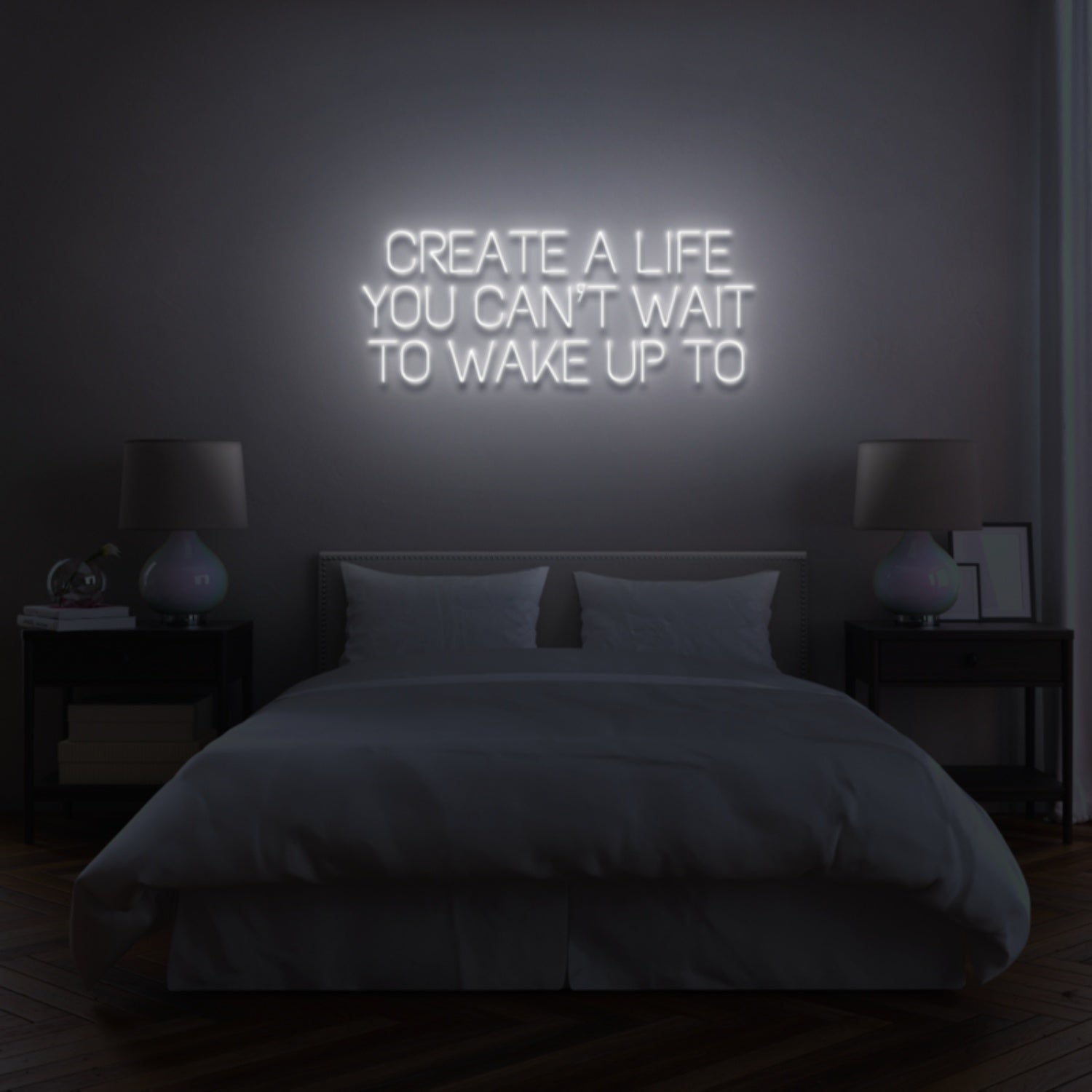 Create A Life You Cant Wait To Wake Up Led Neon Sign | Shineneon