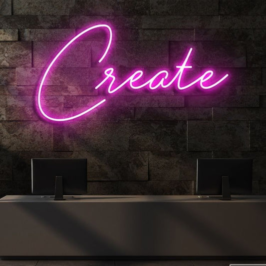 Create Led Sign Business Neon Signs Wall Art