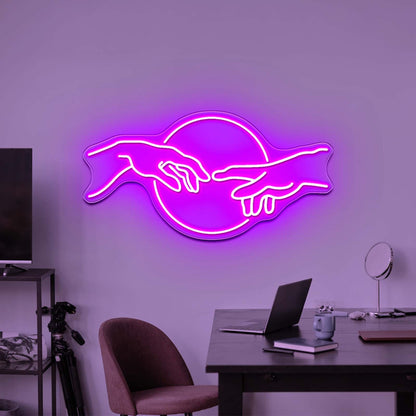 Create Of Adam Large Neon Signs - Shineneon