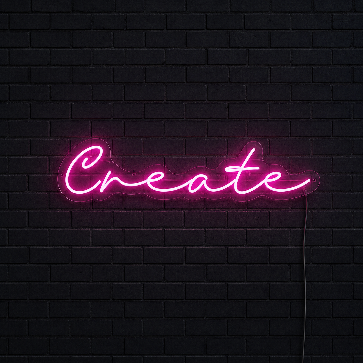 Create Wall Decor LED Neon Sign - 01 Original Product Image