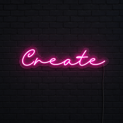 Create Wall Decor LED Neon Sign - 01 Original Product Image
