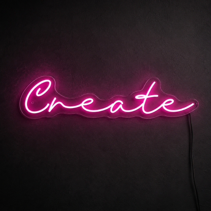 Create Wall Decor LED Neon Sign - 02 High-Converting Product Image